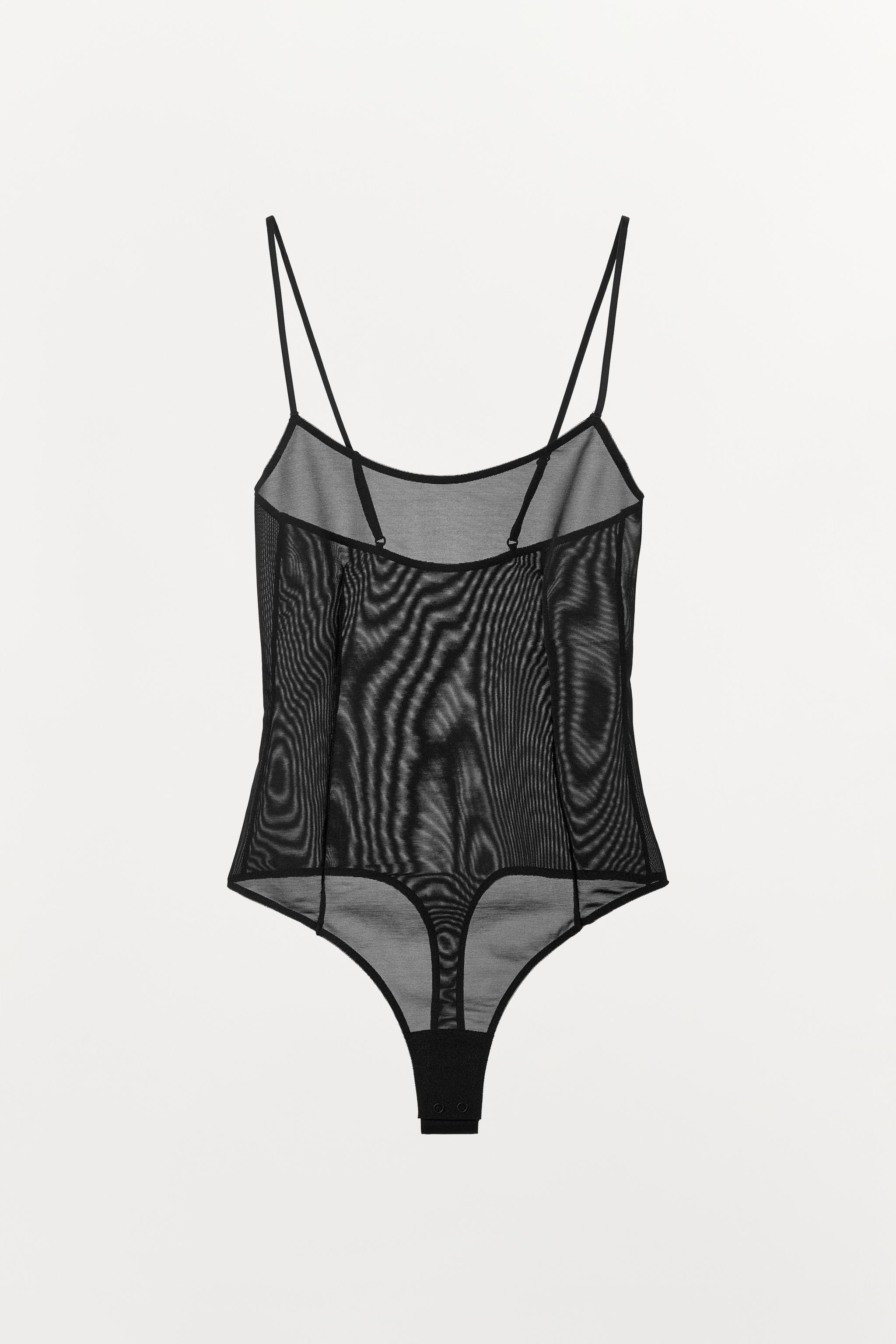 BODY À BRETELLES AVEC POLYAMIDE